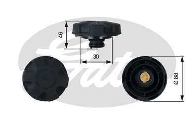 крышка радиатора!\ BMW E60/E61/E63/E64 04> RC248 GATES