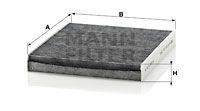 Фильтр воздушный салона VW Polo AUDI A1 SEAT Ibiza SKODA Fabia угольный MANN CUK 2545 MANN FILTER