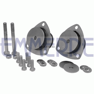 р/к подвески кабины передний !2x подушка+болты+гайки IVECO Daily II 99-> 101037 EMMERRE