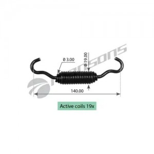 пружина возвратная !142x19x5.0 ROR SPR008 MANSONS