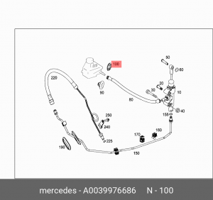 заглушка лонжерона!\ MB A 003 997 66 86 MERCEDES BENZ