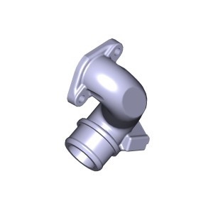 Патрубок теплообменника отводящий  7601.1013732-01 7601.1013732-01 YAMZ