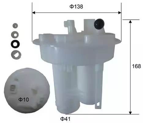 фильтр топливный!\ Subaru Outback BR9/BRF 2.5/3.6 09> FS27003 JS ASAKASHI