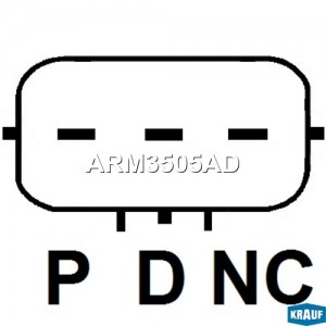 Регулятор MAZDA CX-3 (15-) напряжения генератора KRAUF ARM3505AD KRAUF