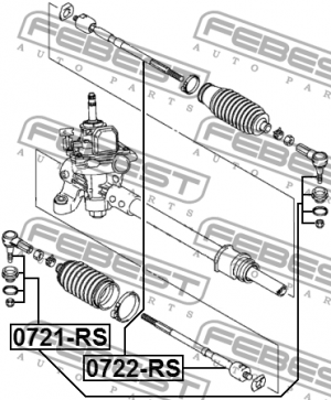 Наконечник рулевой 0721-RS 0721-RS FEBEST