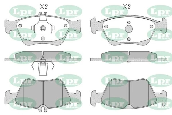 Комплект тормозных колодок 05P409 05P409 LPR