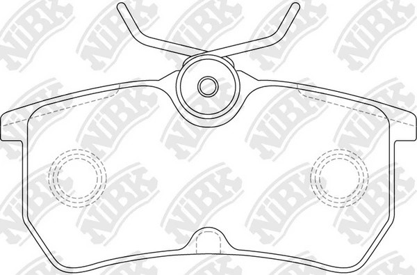 Колодки тормозные FORD Focus (98-05) задние (4шт.) NIBK PN0120 NIBK