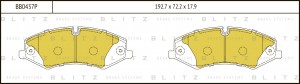колодки дисковые передние!\ Land Rover Range Rover/Sport 5.0 09> BB0437P BLITZ