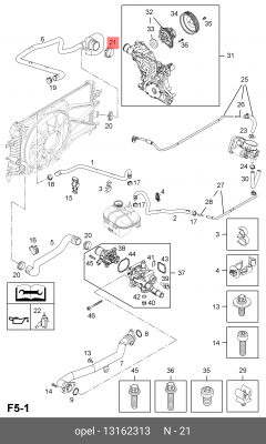 Хомут шланга   13162313 13162313 GENERAL MOTORS
