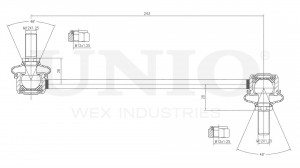 Стойка стабилизатора передняя SSP-50141 UNIO