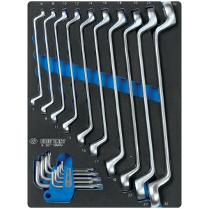 набор накидных ключей и TORX! L-образных, ложемент, 19 предметов\ 990119MRV KING TONY