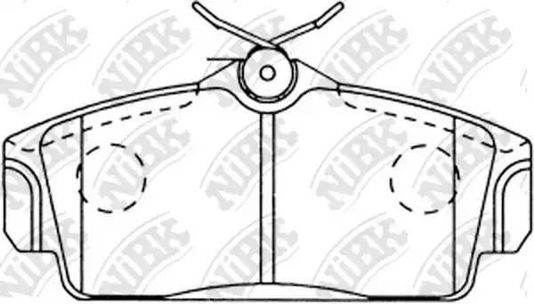Колодки передние (NISSAN ALMERA N16, PRIMERA P11) PN2230 PN2230 NIBK
