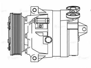 Компрессор кондиц. для а/м ВАЗ 2123 Chevrolet Niva (02-) LCAC 0123 LUZAR