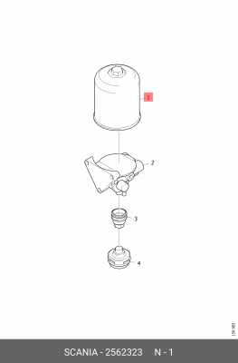 Фильтр влагоотделителя 2562323 SCANIA