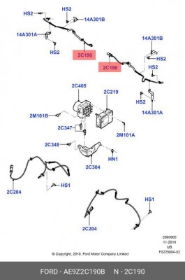 датчик АВС задний! для а/м с автопарковкой\Ford Explorer 2011 AE9Z-2C190-B FORD