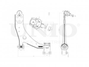 Рычаг подвески поперечный передний нижний правый SSP-40089 UNIO