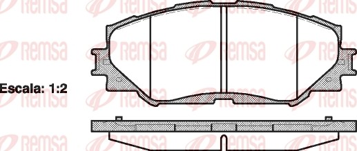 1232 00 [0446542160] !колодки дисковые п.\ Toyota RAV4 2.4 06> 123200 REMSA