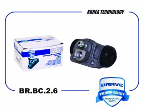 Цилиндр тормозной задний 6RU611053C BR.BC.2.6 Skoda Rapid 13-, VW Polo 11- BR.BC BR.BC.2.6 BRAVE