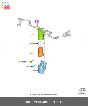 фильтр топливный!\ Ford Transit 2 005 485 FORD