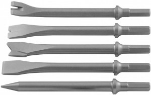 комплект насадок! длинных для пневматического молотка (JAH-6832/6833/H), 5 предм JAZ-3945H JONNESWAY