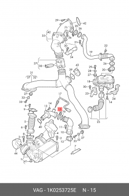 Хомут 1K0253725E 1K0 253 725 E VAG