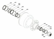 РМК ступицы 6.5-9t ECO с осевой гайкой и крышкой ступицы 0980102330 BPW