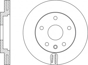 Диск тормозной OPEL ASTRA 2010 RN34003 RN34003 NIBK