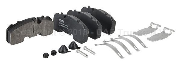 Колодки тормозные 29165 211х93х30 Knorr SB/SN6, SB3745 2003 = > BPW 1961734 DAF TRP