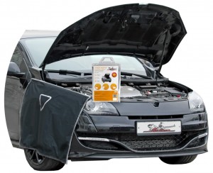 Накидка защитная на бампер и крылья (100х72 см) "AIRLINE" (крепление магнит+липу AO-PC-17 AIRLINE