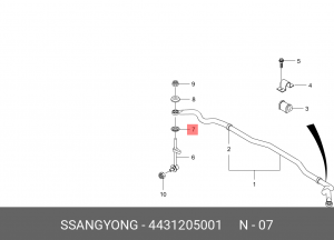 Шайба SSANGYONG Actyon (06-),Kyron (05-),Actyon Sports (06-/12-),Rexton (02-) ст 4431205001 SSANG YONG