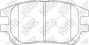 Колодки тормозные дисковые LEXUS RX 2000-2003 PN1481 PN1481 NIBK