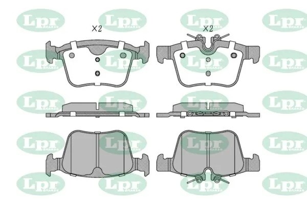 Комплект тормозных колодок, дисковый тормоз LPR 05P2028 05P2028 LPR