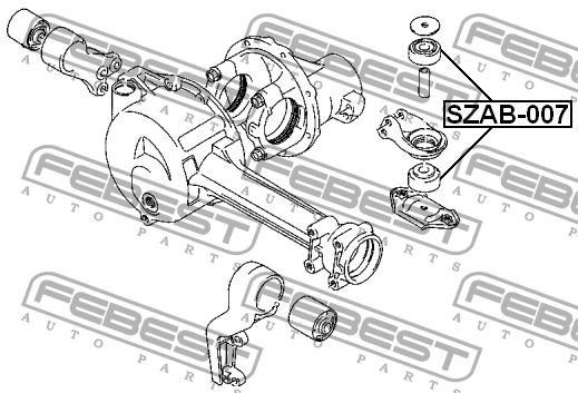 Опора дифференциала SZAB-007 SZAB-007 FEBEST