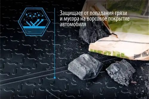 коврик багажника!полиуретан\Nissan Terrano III (полный привод) 14-17 17> 14108004 RIVAL