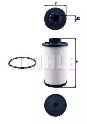 Фильтр гидравлический HX132D HX132D MAHLE KNECHT