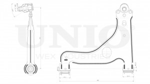 Рычаг подвески поперечный передний нижний левый SSP-40102 UNIO