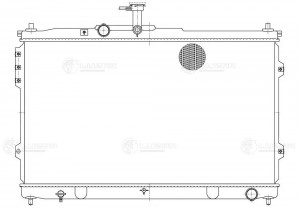 Радиатор охл. для а/м Hyundai H-1 Starex (07-) 2.5TD MT LRc08H4 LRC 08H4 LUZAR