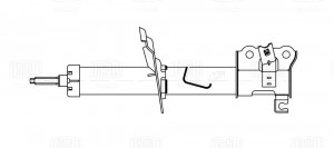 Амортизатор Kia Picanto (11-) (стойка) пер. прав. (AG 08344) AG 08344 TRIALLI