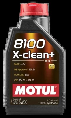 Масло моторное MOTUL 8100 X-CLEAN+ 5W30 синт.1л 106376 MOTUL