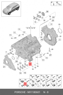 Пробка VW AUDI SEAT SKODA блока цилиндров OE N 911 806 01 VAG