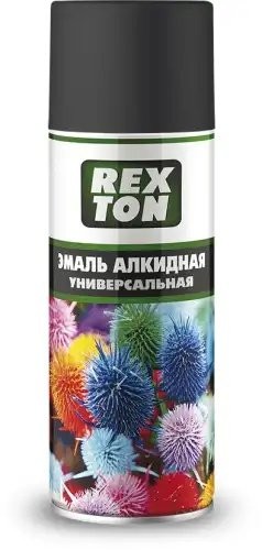 Краска черная матовая аэрозоль 520мл REXTON RT10010 REXTON