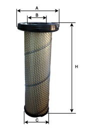 Фильтр воздушный КАМАЗ дв.CUMMINS JOHN DEERE внутренний SAMPIYON CR0182 SAMPIYON FILTER