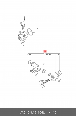 GEHAEUSE 04L 121 026 L VAG
