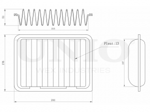 Фильтр воздушный FLT-10016 UNIO