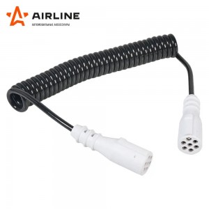 Кабель электрический прицепа S-type 6+1-полюсный L=4500мм пластиковые штекеры AI ATE-12 AIRLINE