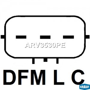 реле-регулятор! 14,3V\ Kia Ceed/Rio/Sportage, Hyundai i30/ix35/Solaris 1.4-2.0/2 ARV3530PE KRAUF