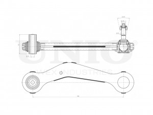 Рычаг подвески поперечный задний верхний правый SSP-40083 UNIO