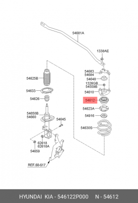 HYUNDAI SANTA FE (CM)/ KIA SORENTO 546122P000 HYUNDAI KIA