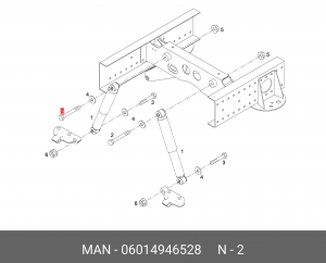 болт! M16x1.5x190 -10.9\MAN 06014946528 MAN