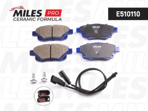 Колодки тормозные задние (с датчиком) (Смесь CERAMIC серия PRO) FORD TRANSIT 06- E510110 MILES